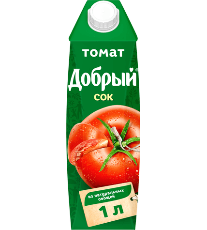 Сок Добрый томат в коробке тетра-пак 1 л