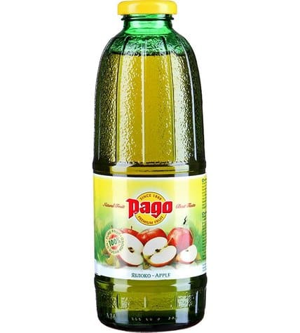Сок Pago яблоко в стеклянной бутылке 0,75 л