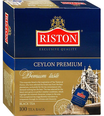 Чай черный Riston Ceylon Premium в пакетиках 2 г 100 шт