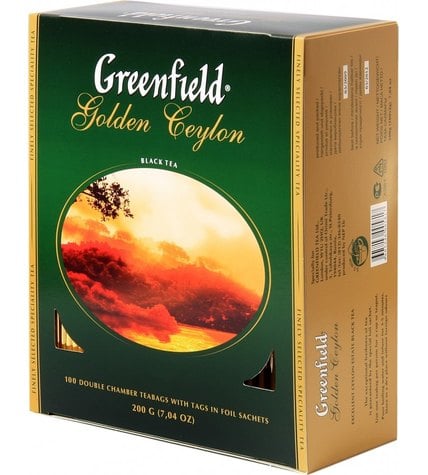 Чай черный Greenfield Golden Ceylon в пакетиках 2 г 100 шт