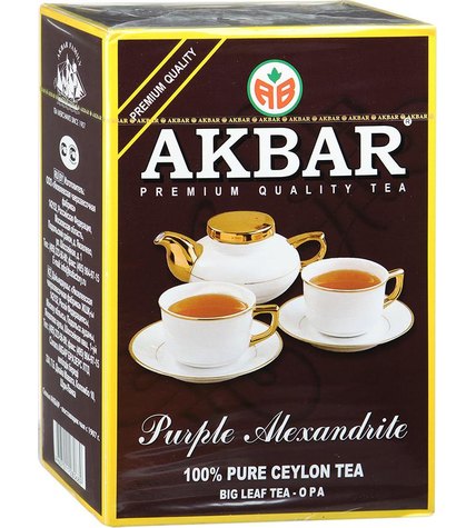 Чай черный Akbar Фиолетовый Александрит листовой 250 г
