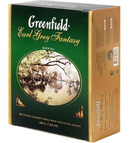 Чай черный Greenfield Earl Grey Fantasy в пакетиках 2 г 100 шт