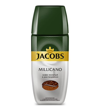 Кофе Jacobs Monarch Millicano молотый в растворимом 95 г