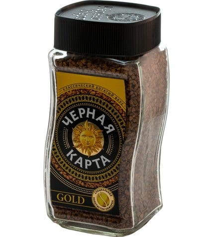 Кофе Черная Карта Gold растворимый сублимированный 190 г купить в Москве