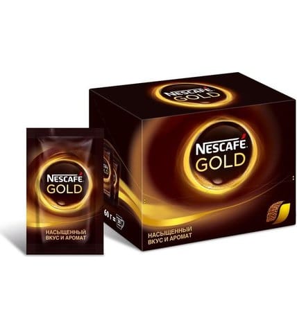 Кофе Nescafe Gold растворимый сублимированный 2 г 30 шт