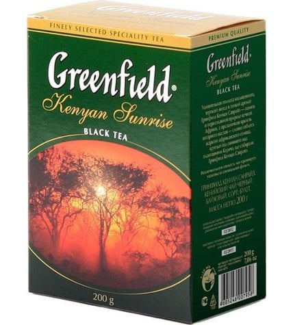 Чай черный Greenfield Kenyan Sunrise листовой 200 г