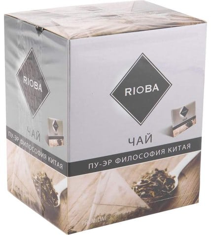 Чай черный Rioba Пу-эр философия Китая в пирамидках 2 г 20 шт