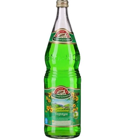 Лимонад Напитки из Черноголовки Тархун 1 л в стеклянной бутылке