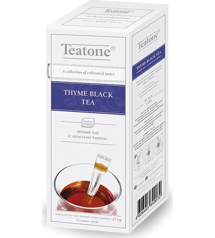Чай черный Teatone Чабрец в стиках 1,8 г 100 шт