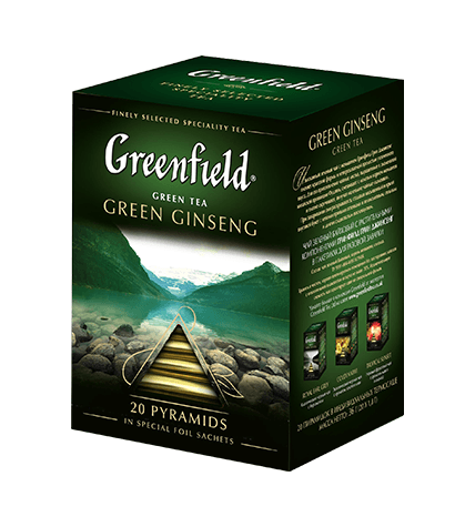 Чай зеленый Greenfield Green Ginseng в пирамидках 1,8 г 20 шт