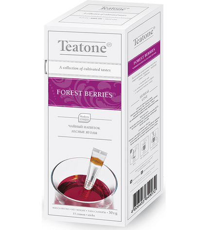 Фруктовый чай Teatone Лесные ягоды в стиках 2 г 15 шт