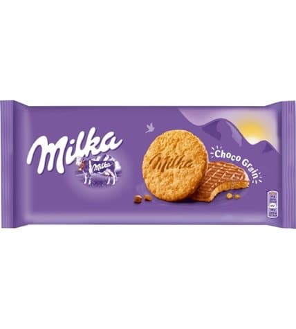 Печенье Milka овсяное с молочным шоколадом 168 г