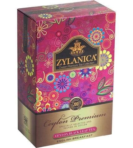 Чай черный Zylanica Ceylon Premium Collection Английский завтрак листовой 200 г