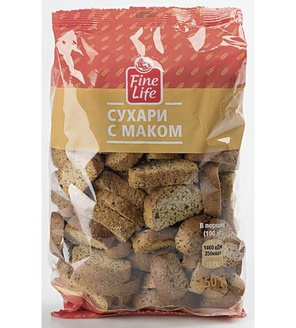 Сухари Fine Life с маком