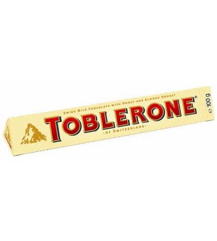 Шоколад Toblerone молочный с медом и миндальной нугой