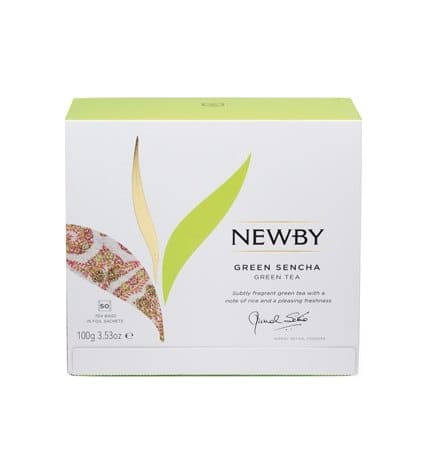 Чай зеленый Newby Green Sencha в пакетиках 2 г 50 шт