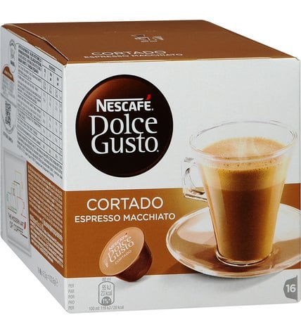 Кофейный напиток Nescafe Dolce Gusto Cortado Espresso Macchiato в капсулах 6,3 г 16 шт.