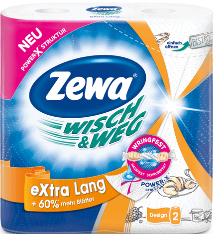 Бумажные полотенца Zewa Wisch & Weg 2 слоя 2 рулона
