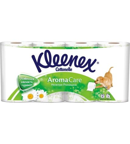 Туалетная бумага Kleenex Aroma Care Нежная ромашка 8 шт