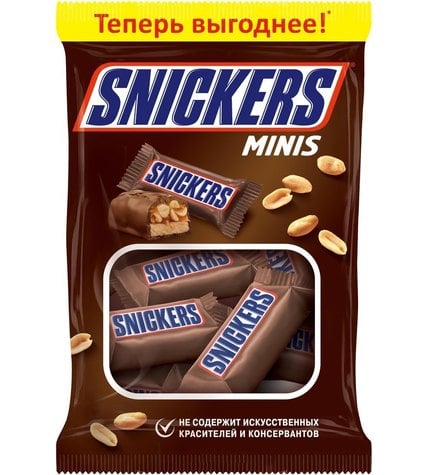 Батончики Snickers Minis шоколадные