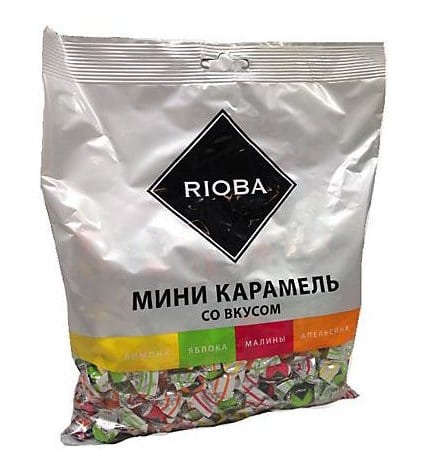 Карамель Rioba лимон-яблоко-малина-апельсин