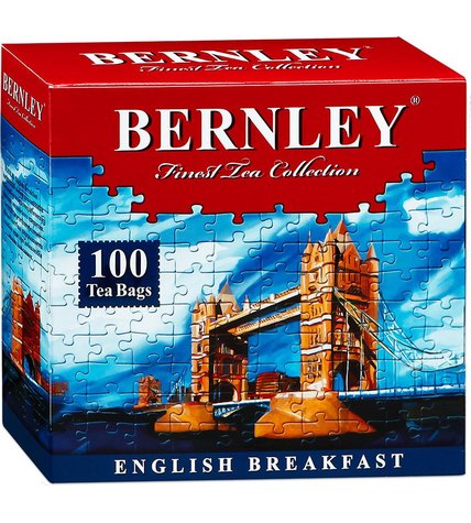 Чай черный Bernley English Breakfast в пакетиках 2 г 100 шт