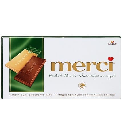 Шоколад Merci с орехом