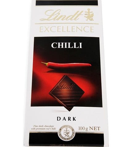 Шоколад Lindt Excellence c экстрактом перца чили