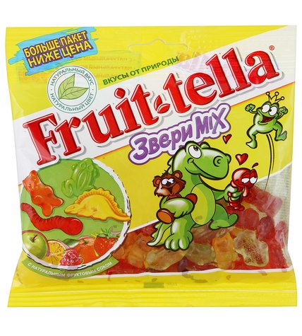 Мармелад Fruittella звери mix