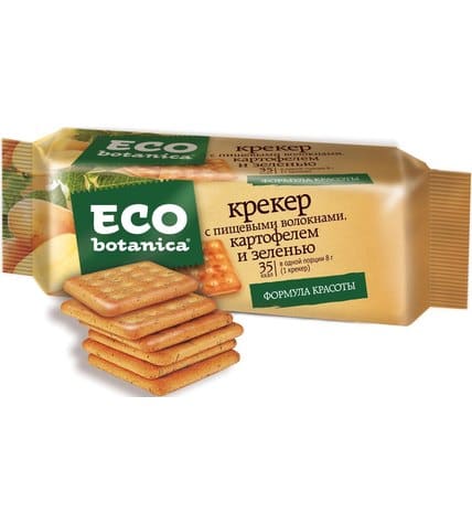 Крекер Eco Botanika с пищевыми волокнами, картофелем и зеленью