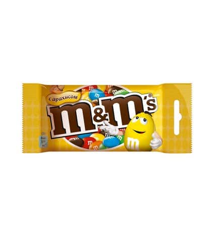 Драже M&M's с молочным шоколадом и арахисом 45 г