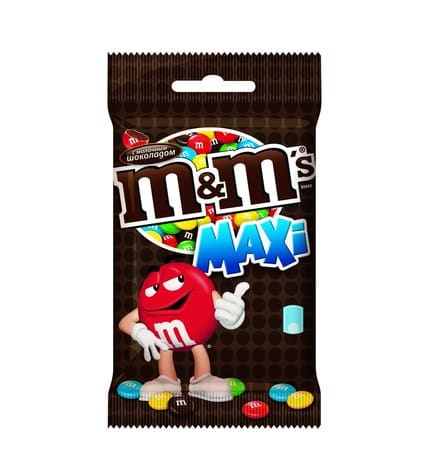 Драже M&M's maxi с молочным шоколадом 70 г