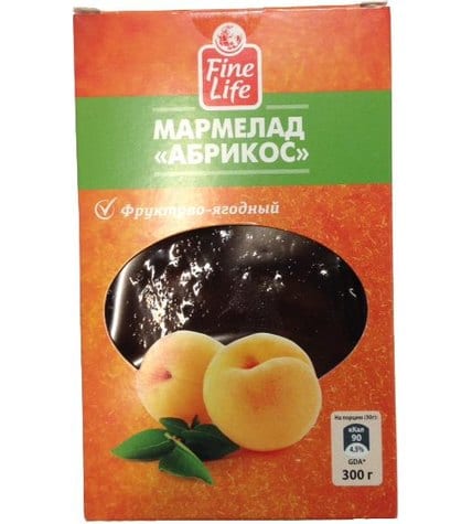 Мармелад Fine Life абрикос фруктово-ягодный