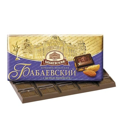 Шоколад Бабаевский темный с миндалем 55%