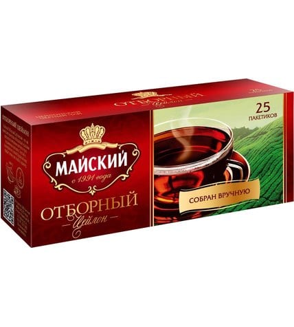 Чай черный Майский Отборный в пакетиках 2 г 25 шт