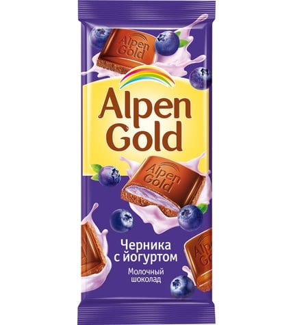 Шоколад Alpen Gold молочный Черника и йогурт