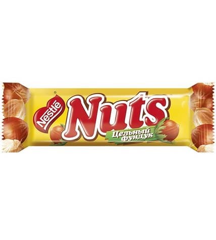 Батончик Nuts Цельный фундук 50 г