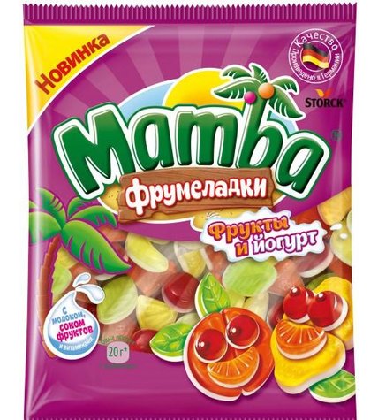 Жевательные конфеты Mamba фрукты и йогурт
