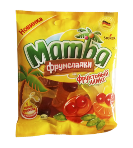 Жевательный конфеты Mamba фруктовый микс