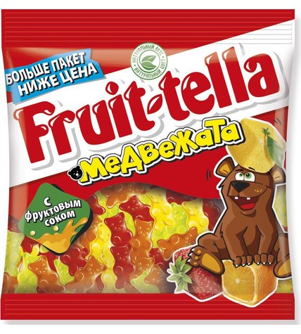 Мармелад Fruittella медвежата жевательный с фруктовым соком