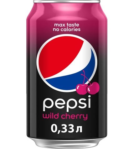 Газированный напиток Pepsi Wild Cherry 0,33 л в алюминиевой банке