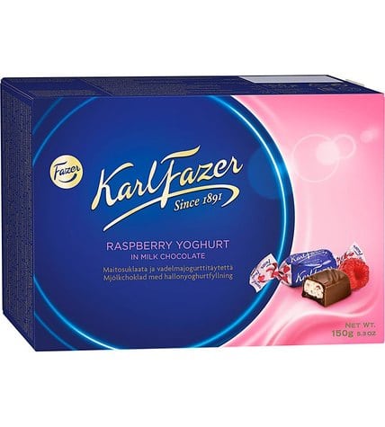 Конфеты Karl Fazer с начинкой из малинового йогурта