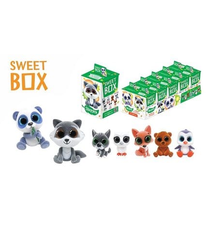 Мармелад жевательный Sweet Box Зверята с игрушкой в коробочке