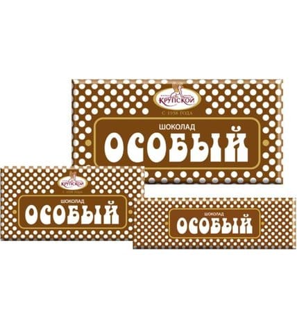 Шоколад Кондитерская фабрика Крупской Особый