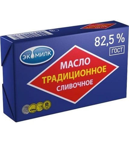 Сливочное масло Экомилк традиционное 82,5 % 180 г