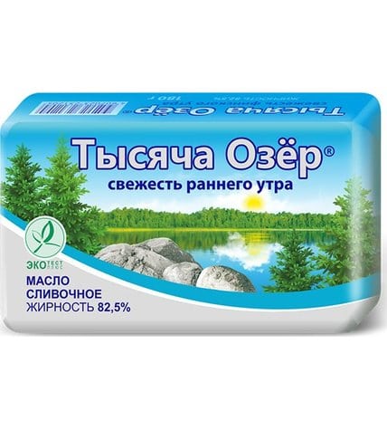 Сливочное масло Тысяча Озер 82,5 % 180 г