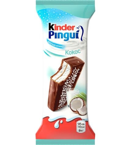 Бисквит Kinder Pingui кокос