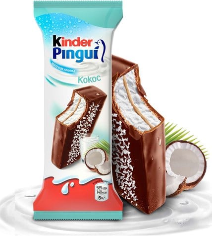 Бисквит Kinder Pingui кокос купить