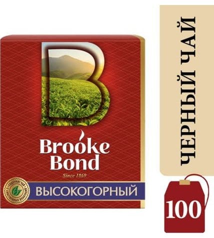 Чай черный Brooke Bond высокогорный 100 шт