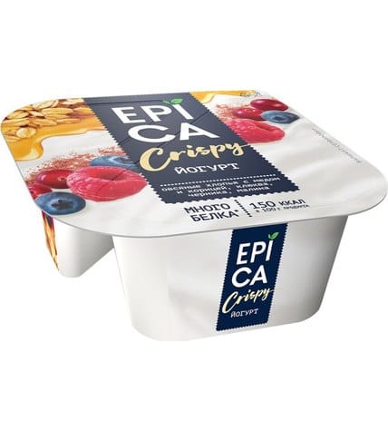Йогурт Epica Crispy натуральный и смесь из мюсли и сушеных ягод 6,5% 138 г